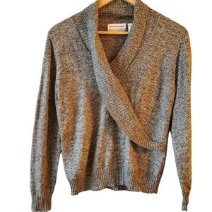 Alfred Dunner Petite Ash Gray Blend Sweater